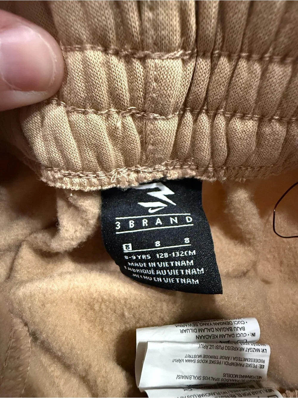 Nike Kids Tan Fleece Sweatshirt & Jogger Set Size 8 (8–9Y) Matching Outfit